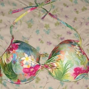 Victorias secret floral bathing suit top